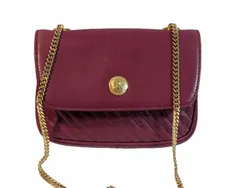 セリーヌ　CELINE　レザー　ミニチェーンショルダーバッグ