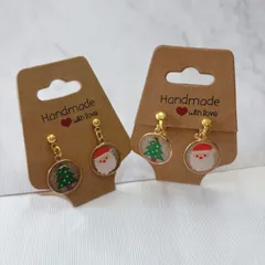クリスマス イヤリング×2 セット 1-1