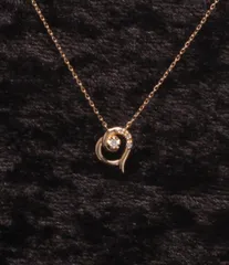 美品 ヴァンドームアオヤマ ネックレス K18 ダイヤ ルビー リバーシブル ハートモチーフ レディース VENDOME AOYAMA