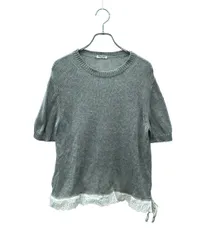 ミュウ ミュウ 半袖セーター レディース SIZE 40 (L) Miu Miu