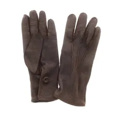 【中古】チェスタージェフリー CHESTER JEFFERIES レザー 手袋 グローブ ダークブラウン【サイズ表記なし（M位）】【メンズ】