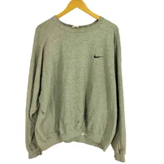 ナイキ NIKE 90S USA製 銀タグ ロゴ刺繍 スウェット メンズ import：XL 