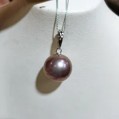 K18WG淡水真珠　高品質　ペンダントトップ