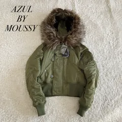 新品！AZUL by MOUSSY military N2B flight bomber jacket 短丈　ファー　y2k サイズS