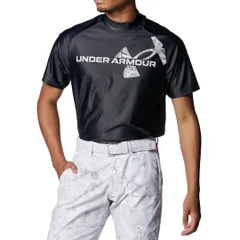 【新品】アンダーアーマー Lサイズ 半袖 モックネック シャツ 黒 ブラック 1384829 アイソチル ストレッチ UPF50 定価9,900円 ゴルフ