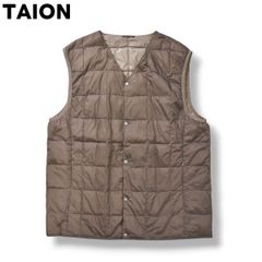 TAION/RE Vertical quilt Rvs Down Vest - メルカリ