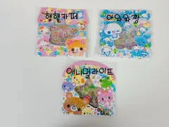 平成レトロ立体후레이크シール ステッカー (3種)