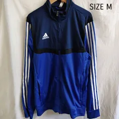 【M】アディダス　adidas　ブルー　青　ジャージ