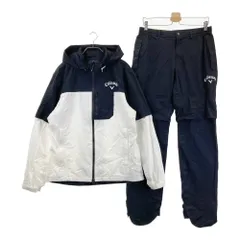 サイズ：L CALLAWAY キャロウェイ 2023年モデル レインウェア 上下セットアップ  ホワイト系 [240101558100] ゴルフウェア メンズ ストスト