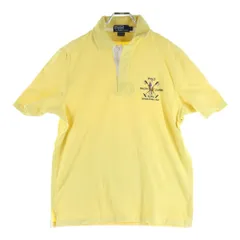 POLO RALPH LAUREN (ポロラルフローレン) 刺繍ロゴ コットン ポロシャツ 半袖シャツ イエロー KK-RL-HM-0605