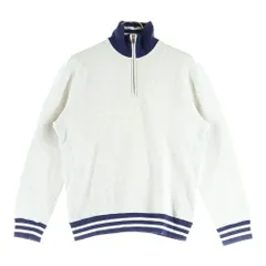 POLO RALPH LAUREN (ポロラルフローレン) 刺繍ロゴ コットン ハージジップスウェット トレーナー グレー/ネイビー KK-RL-HW-0556