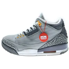 NIKE (ナイキ) AIR JORDAN 3 RETRO COOL GREY エアジョーダン3 レトロ ハイカットスニーカー グレー US9/27cm CT8532-012
