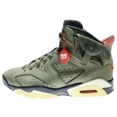 NIKE (ナイキ) ×TRAVIS SCOTT AIR JORDAN 6 RETRO SP トラヴィススコット エアジョーダン ハイカットスニーカーカーキ US11/29.0cm CN1084-200