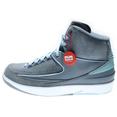 NIKE (ナイキ) WMNS AIR JORDAN 2 RETRO Cool Grey ウィメンズ エアジョーダン レトロ ハイカットスニーカー グレー/ライトブルー US11.5/28.5cm FB8871-041