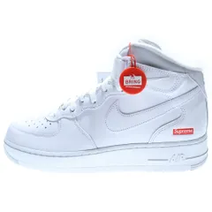 NIKE (ナイキ) ×SUPREME AIR FORCE 1 MID シュプリーム エアフォース 1 ミッドカットスニーカー ホワイト US9.5/27.5cm FZ8784-100