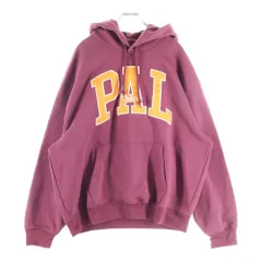 Palace Skateboards (パレススケートボーズ) 24SS ×GAP PAL HOODED SWEATSHIRT ギャップ フロントカレッジロゴ プルオーバースウェットパーカー フーディー バーガンディ 427453-03