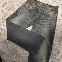 EDWIN　エドウィン  BLUETRIP 503　デニムパンツ　ジーンズ　ジーパン　JEANS　DENIM　30サイズ　ズボン　ヒゲ　アタリ　縦落ち　中古　古着