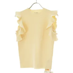 【SNIDEL】SWNT202080 フリルニットプルオーバーノースリーブニット