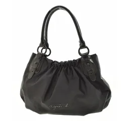 【agnesb.VOYAGE】ナイロン ロゴプレートトートバッグ