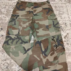 米軍　迷彩服　ミリタリーパンツ　ウッドランドカモ　カーゴパンツ　BDUパンツ　ズボン　中古　古着