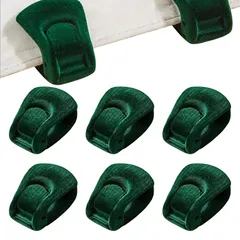 布団クリップ 羽毛布団クリップ6 個セット布団固定器 針なし 安全 毛布 シーツクリッ プ ズレ防止 取り付けが簡単 滑り止め 布団 スナップボタン 多用途（44*30*22mm 緑）