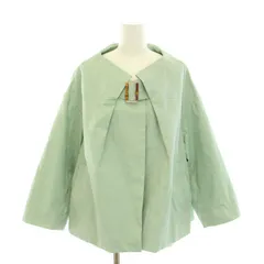 ツモリチサト TSUMORI CHISATO ノーカラージャケット アウター ベルト コットン 2 M ミントグリーン TC91FC166 /YTのサムネイル