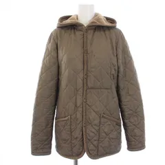 ラベンハム LAVENHAM キルティングジャケット フード 裏起毛 中棉 38 M 茶 ブラウン LVH-17-BP /BM