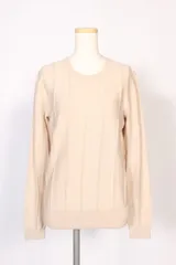 セオリー theory 16SS Cash Cotton Lorelly カットソー ニット カシミヤ混 S ベージュ ahm0408