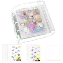 シール帳 プラバン 透明 A8 ミニ バインダー【リフィル*10枚*透明剥離紙