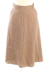 ナチュラルビューティーベーシック NATURAL BEAUTY BASIC 18AW フリルチェックスカート /yo0401