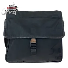 PRADA プラダ 三角ロゴプレート テスート ブラック 黒 シルバー金具 ナイロン ショルダーバッグ メッセンジャーバッグ メンズ 503687【中古】