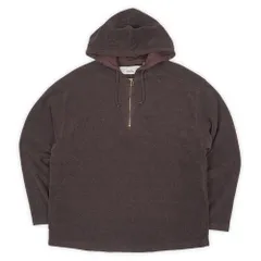 オールドギャップ OLD GAP 90s 90年代 ハーフジップ フリースパーカー アノラック プルオーバー 無地 旧タグ USA ヴィンテージ アメリカ 古着 メンズ コート ジャケット ダークブラウン L【中古】