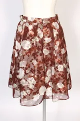 アプワイザーリッシェ Apuweiser-riche 15AW フラワープリント スカート フレア amy0419