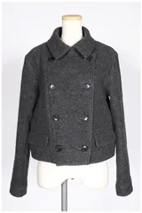 セオリーリュクス theory luxe 15AW コート ショート Pコート ウール 03 グレー /☆a0423のサムネイル