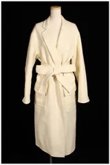 マディソンブルー MADISONBLUE 17AW MB W-FACE WOOL GOWN コート ガウン ダブルフェイス ウール 0 白 ホワイト /hn0422のサムネイル