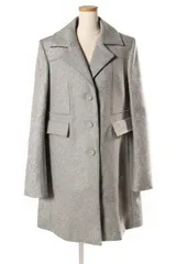 カルヴェン CARVEN コート チェスター メルトン ウール 38 グレー /☆o0422のサムネイル