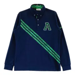 サイズ：M ADIDAS GOLF アディダスゴルフ A04921 長袖ポロシャツ ボタンダウン  ネイビー系 [240101555956] ゴルフウェア メンズ ストスト