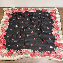 ◎【売り尽くし】Christian Dior クリスチャンディオール 大判 花柄 スカーフ