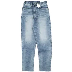 新品 HYKE ハイク 日本製 TAPERED UWB 13oz カットオフテーパードデニムパンツ 13168 - 6928 28 USED WASH BLUE 定価31,900円 ジップフライ ジーンズ ボトムス g23054のサムネイル