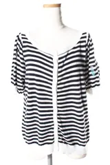 フランシュリッペ franche lippee 17SS カーディガン おもちゃの国 刺繍 ボーダー ニット /kk0504