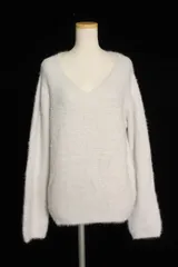 ナチュラルビューティーベーシック NATURAL BEAUTY BASIC 17AW フェザー ラメ ニット /sh0507