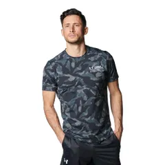 [UNDER ARMOUR] メンズ アイソチル プリント ショートスリーブTシャツ 001 ブラック LG [ブラック] [L]