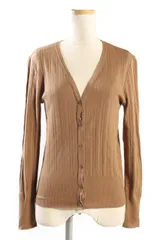 マカフィー MACPHEE トゥモローランド 18SS コットン マシーン Vネック カーディガン /yt0430