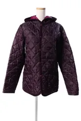 ラベンハム LAVENHAM ジャケット キルティング 中綿 フード 38 紫 パープル btm0504のサムネイル
