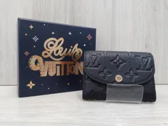 ルイヴィトン　LOUIS VUITTON／アンプラント ポルトモネ・ロザリ ノワール 黒　財布　箱・保存袋・鑑定書付
