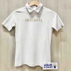 Descente LUXE クリスタルコレクション ハーフジップシャツ ホワイト
