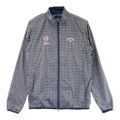 サイズ：L CALLAWAY キャロウェイ  2way 裏メッシュ ジップジャケット チェック柄 ネイビー系 [240101566297] ゴルフウェア メンズ ストスト