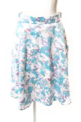 ジャスグリッティー JUSGLITTY ぼかし プリント フレア スカート /nn0514