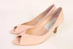 ピッピシック PIPPICHIC パンプス オープントゥ バタフライ スウェード ヒール 35.5 ピンク /hk0520