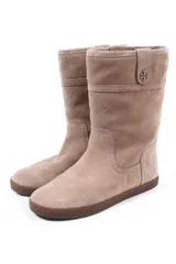 トリーバーチ TORY BURCH ブーツ ショート ムートン ワンポイント 7 ベージュ 31597 /mm0522